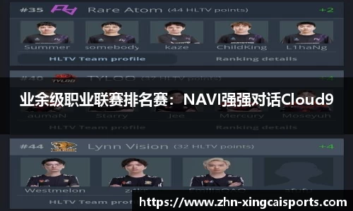业余级职业联赛排名赛：NAVI强强对话Cloud9
