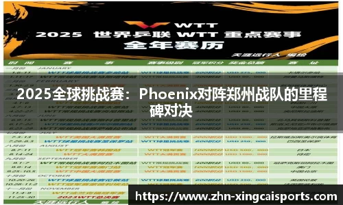 2025全球挑战赛：Phoenix对阵郑州战队的里程碑对决